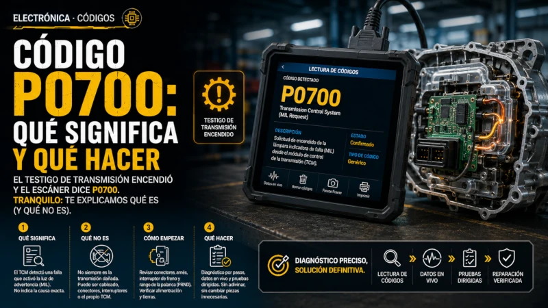 Código P0700: qué significa y qué hacer